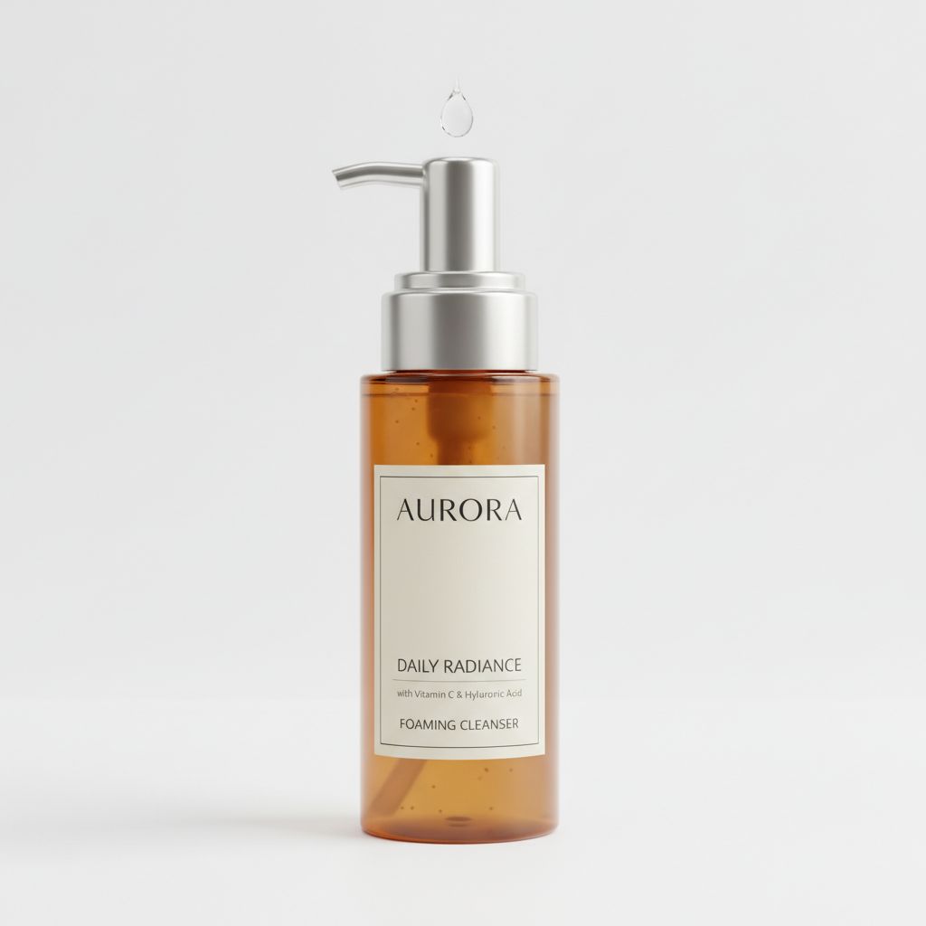 Gentle Foaming Face Wash product bottle on white background