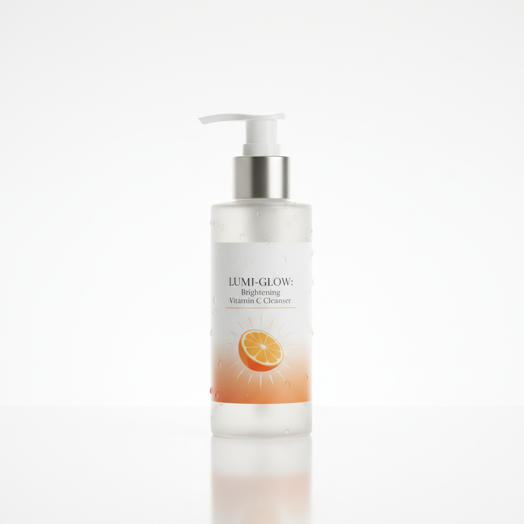 Brightening Vitamin C Face Wash bottle on white background
